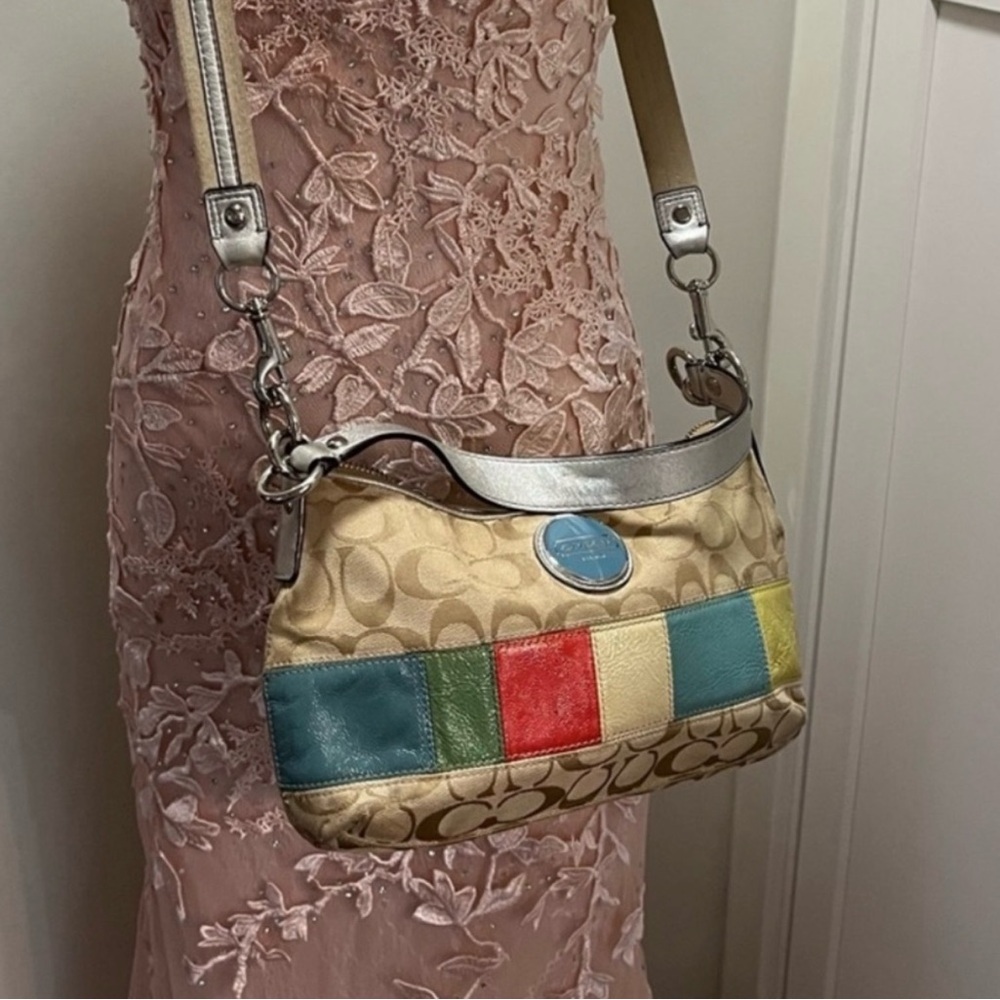 Coach Multicolor Patchwork Shoulder Bag or cross body